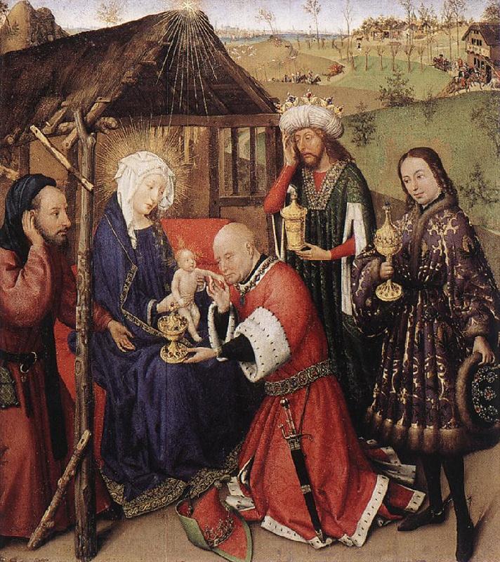 DARET, Jacques Altarpiece of the Virgin dfdsg Spain oil painting art